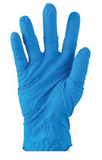 Nitrile Powder Free Examination Gloves Large Sky Blue, 3g, Pack of 100 Gloves